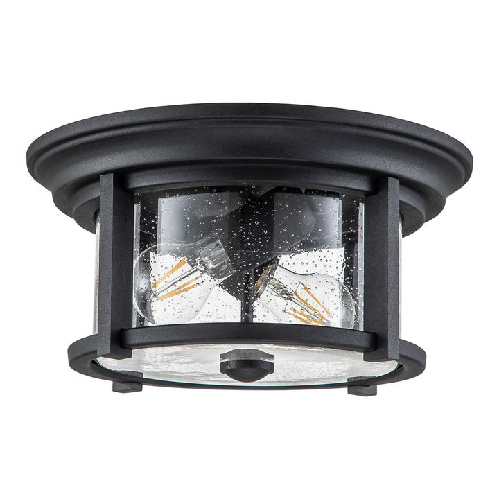 Norlys Merrill 2 Light Flush FE-MERRILL-F-BLK Black