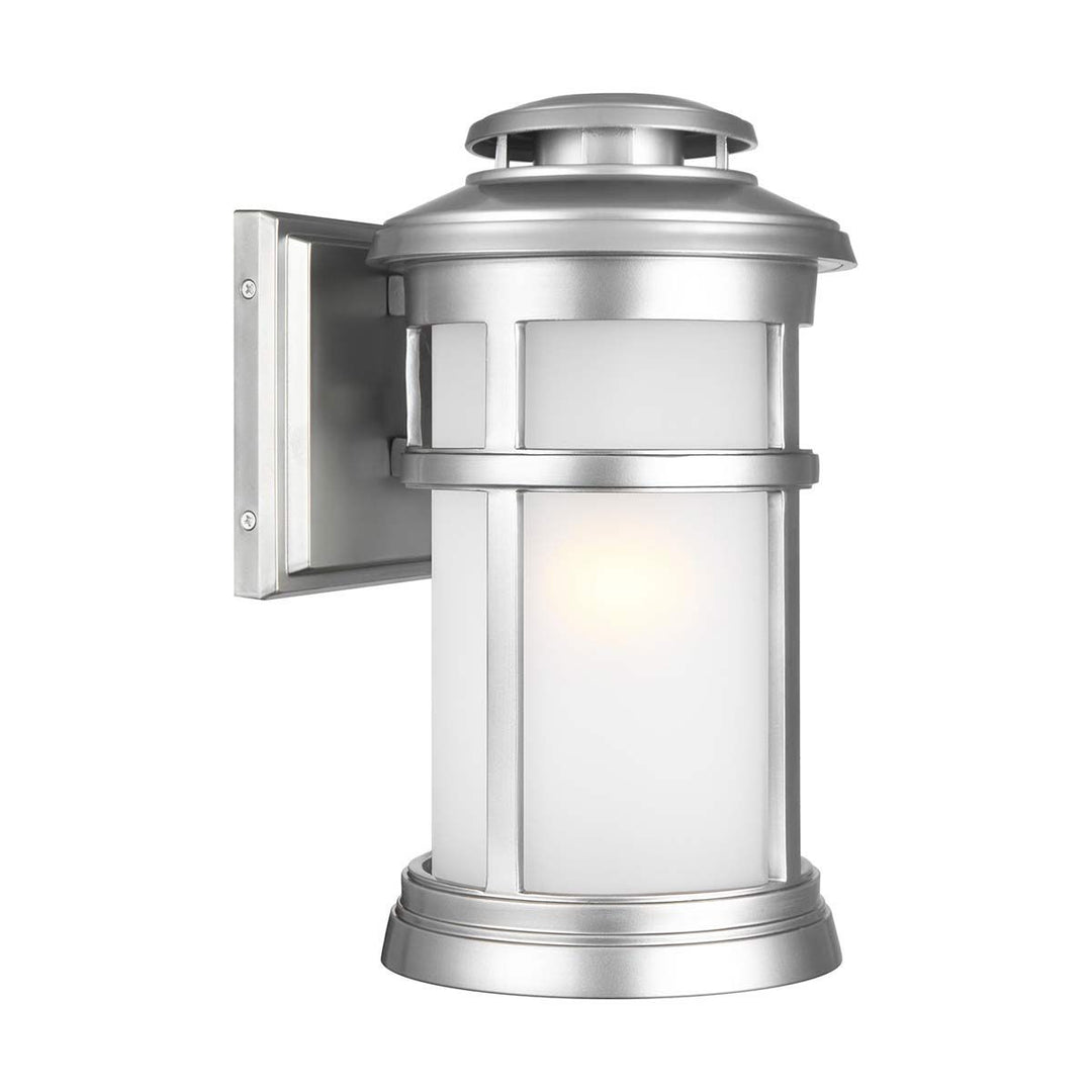 Norlys Newport 1 Light Wall Lantern FE-NEWPORT-M-PBS Painted Brushed Steel