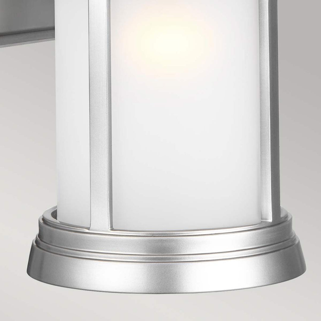 Norlys Newport 1 Light Wall Lantern FE-NEWPORT-M-PBS Painted Brushed Steel