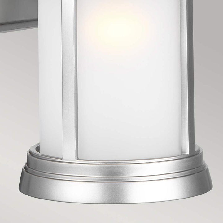 Norlys Newport 1 Light Wall Lantern FE-NEWPORT-M-PBS Painted Brushed Steel