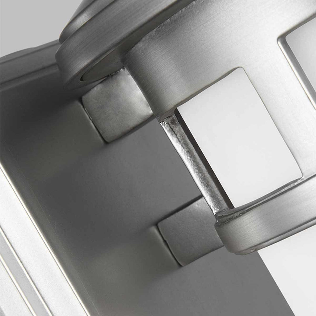 Norlys Newport 1 Light Wall Lantern FE-NEWPORT-S-PBS Painted Brushed Steel