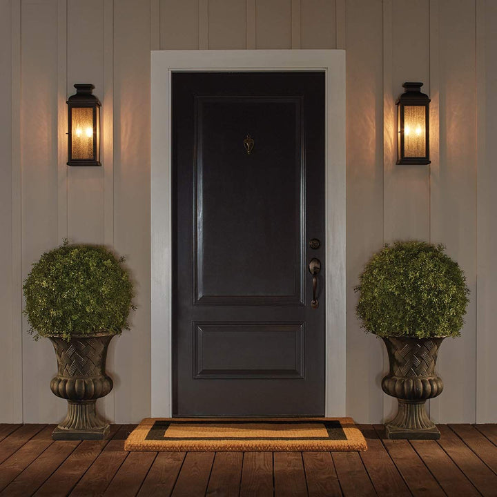 Norlys Pediment 2 Light Medium Wall Lantern FE-PEDIMENT-M Dark Aged Copper