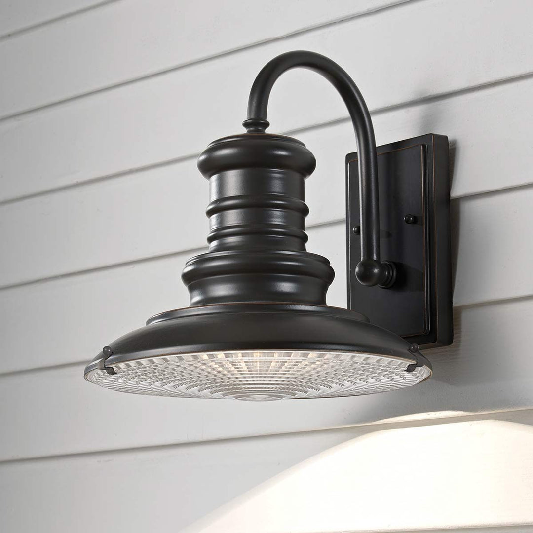 Norlys Redding Station 1 Light Medium Wall Lantern FE-REDDING2-M-RB Restoration Bronze
