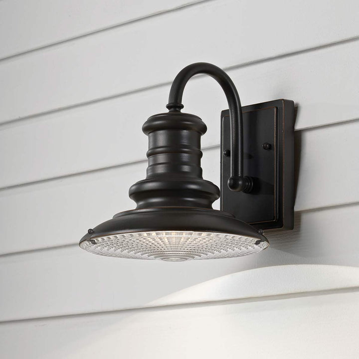 Norlys Redding Station 1 Light Small Wall Lantern FE-REDDING2-S-RB Restoration Bronze