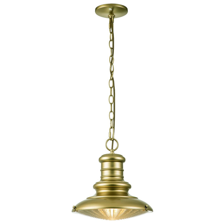 Norlys Redding Station 1 Light Medium Chain Lantern FE-REDDING8-M-PDB Painted Distressed Bronze