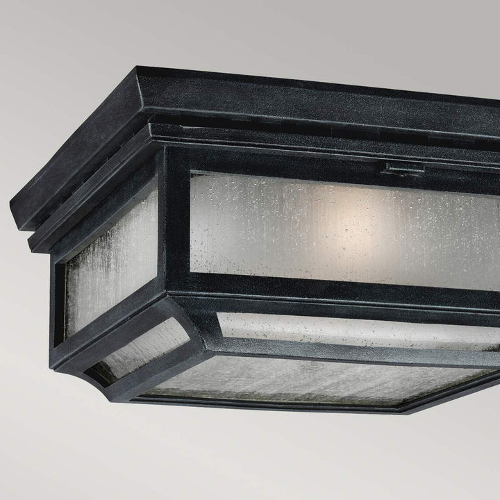 Norlys Shepherd 2 Light Flush FE-SHEPHERD-F Dark Weathered Zinc