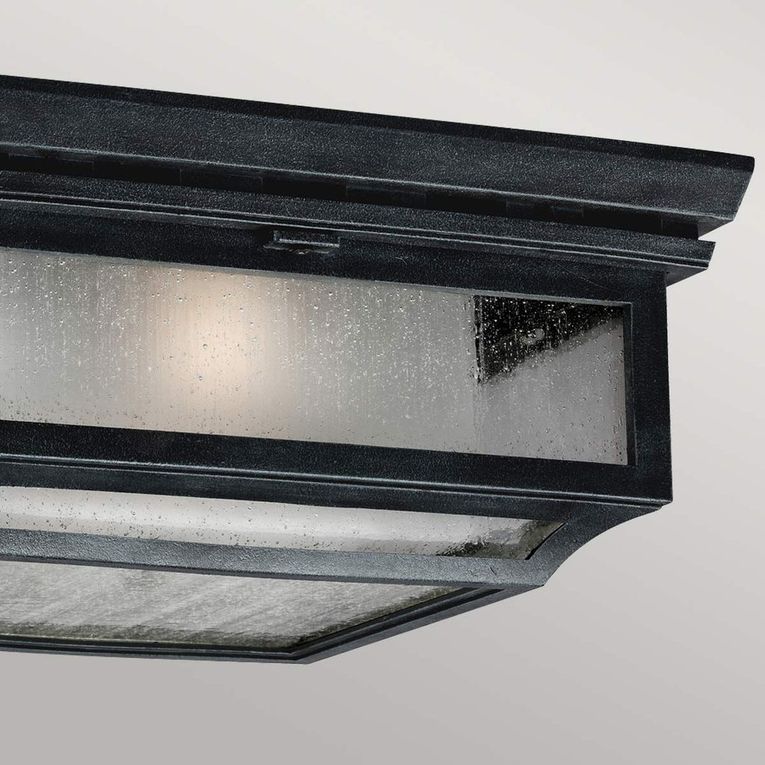 Norlys Shepherd 2 Light Flush FE-SHEPHERD-F Dark Weathered Zinc