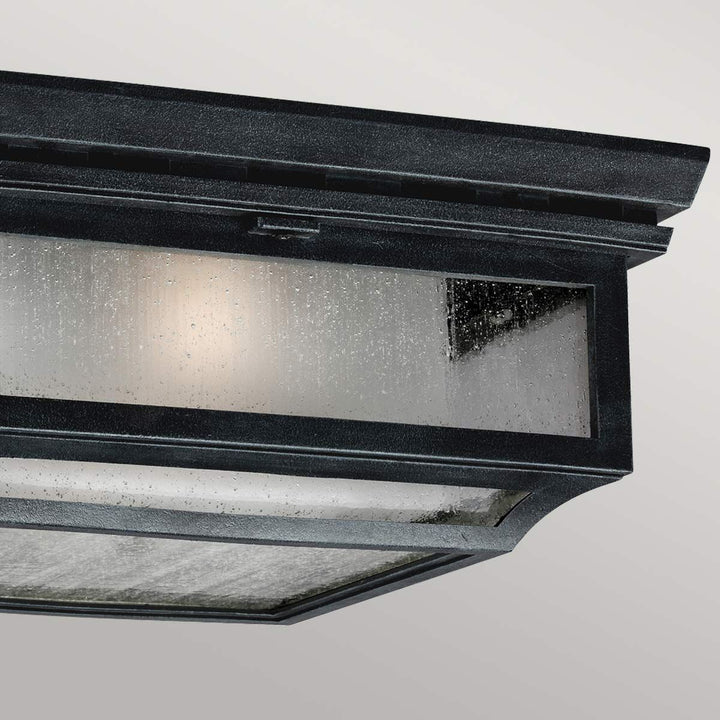 Norlys Shepherd 2 Light Flush FE-SHEPHERD-F Dark Weathered Zinc