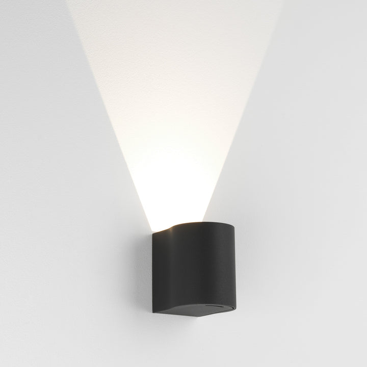 Astro Dunbar 100 LED Wall Light in Textured Black with up/down beam design
