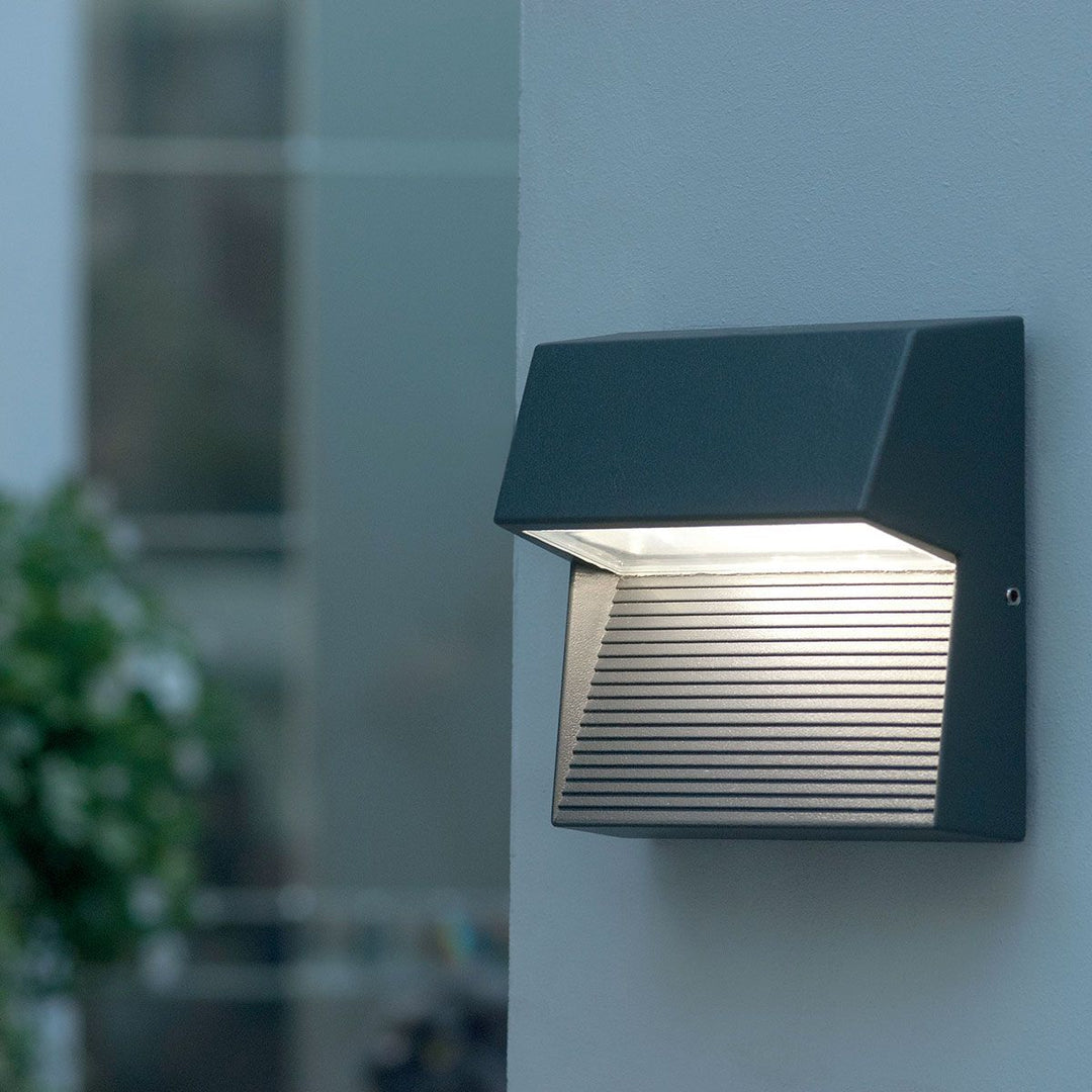 Norlys Freyr Square 1 Light Wall Light FREYR-SQ Graphite