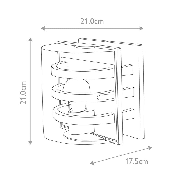 Norlys Frida 1 Light Wall Light FRIDA-M Graphite