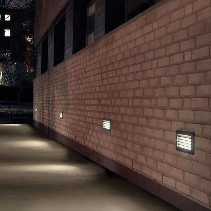 Elstead Lighting Grimstad LED Recessed Louvre Wall Light Graphite    G-STAD-LVD-LED-G Graphite