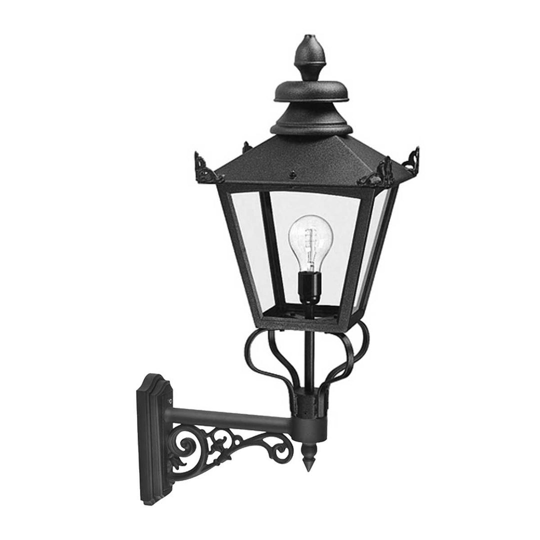 Norlys Grampian 1 Light Wall Lantern GB1-BLACK Black