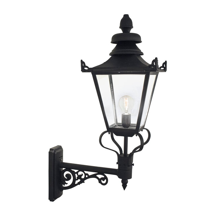 Norlys Grampian 1 Light Wall Lantern GB1-BLACK Black