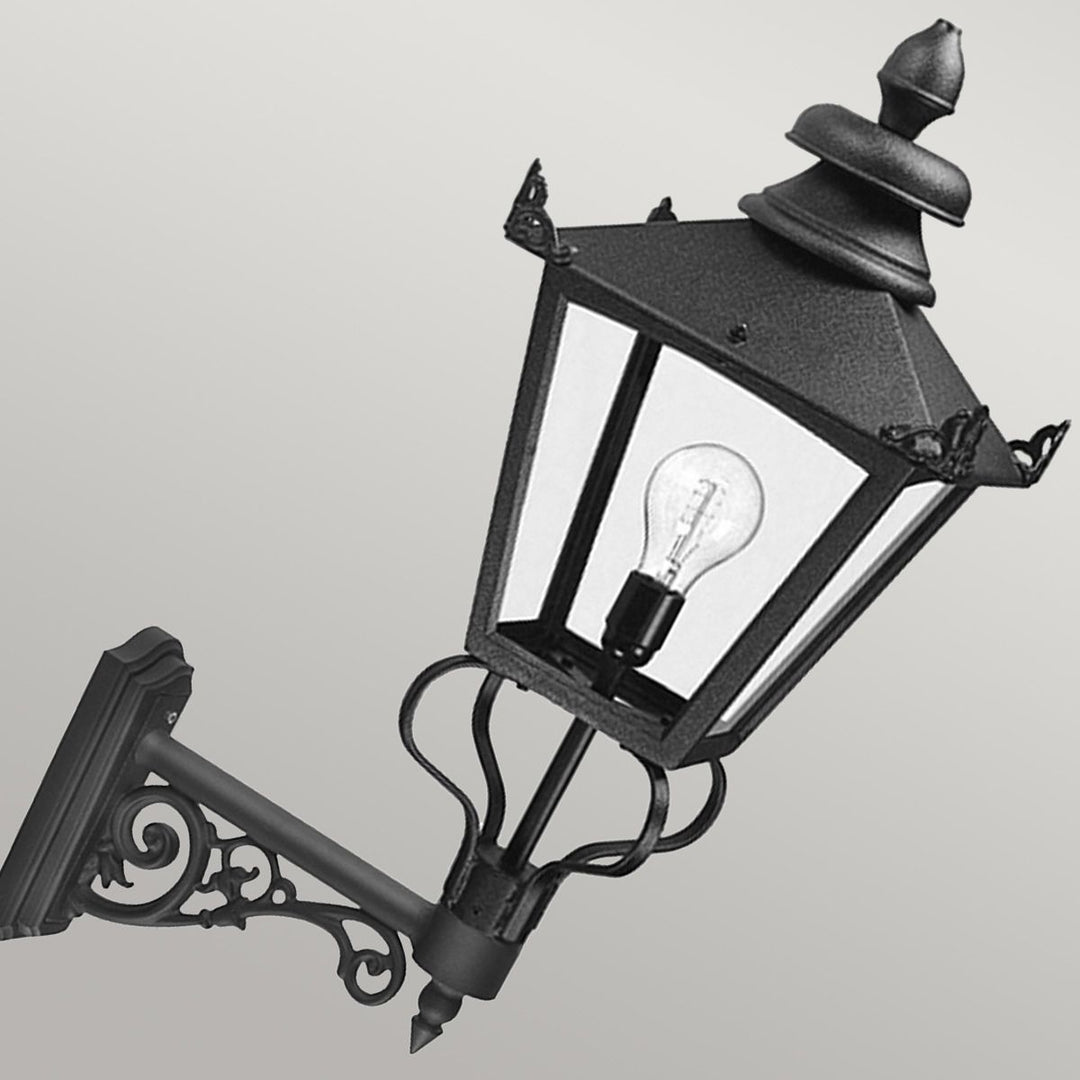 Norlys Grampian 1 Light Wall Lantern GB1-BLACK Black