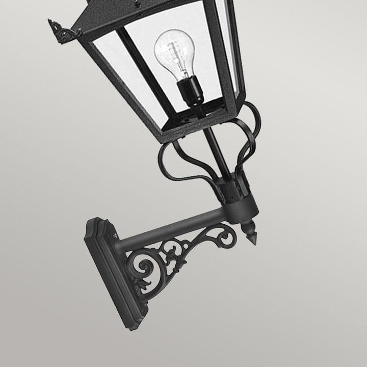 Norlys Grampian 1 Light Wall Lantern GB1-BLACK Black