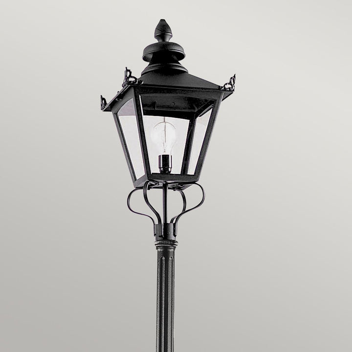 Norlys Grampian 1 Light Lamp Post GP1-BLACK Black