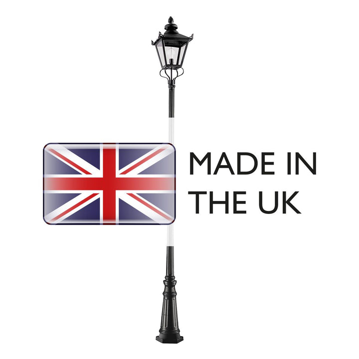 Norlys Grampian 1 Light Lamp Post GP1-BLACK Black