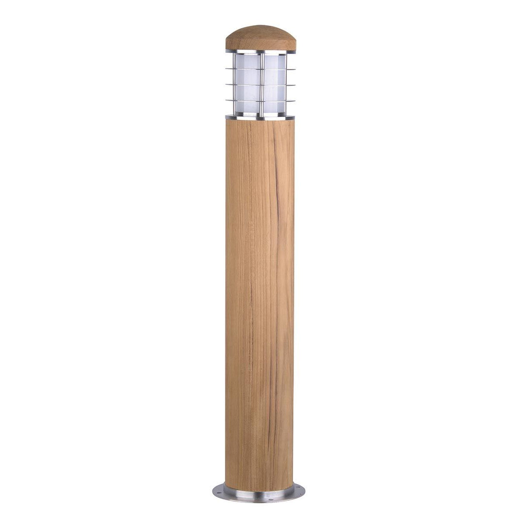 Norlys Poole 1 Light Bollard GZ-POOLE-B Teak and Stainless Steel