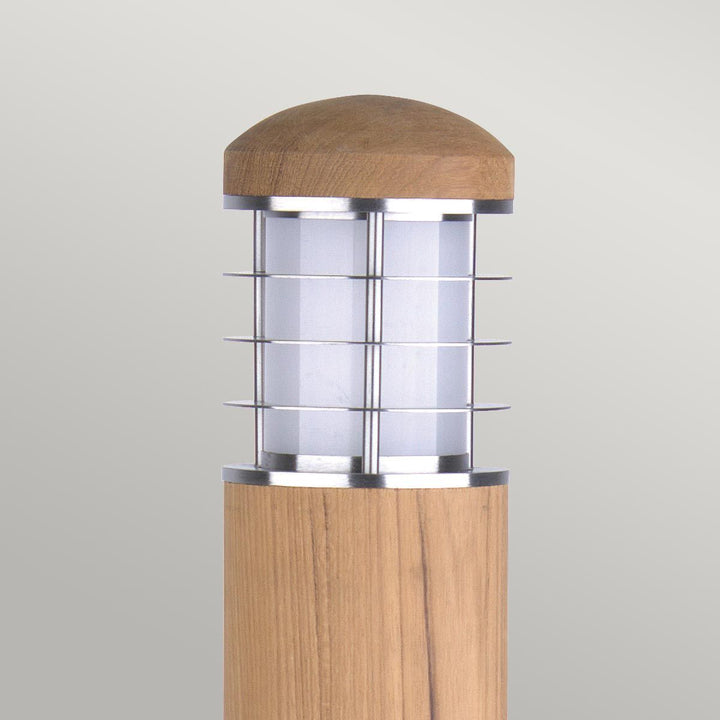 Norlys Poole 1 Light Bollard GZ-POOLE-B Teak and Stainless Steel