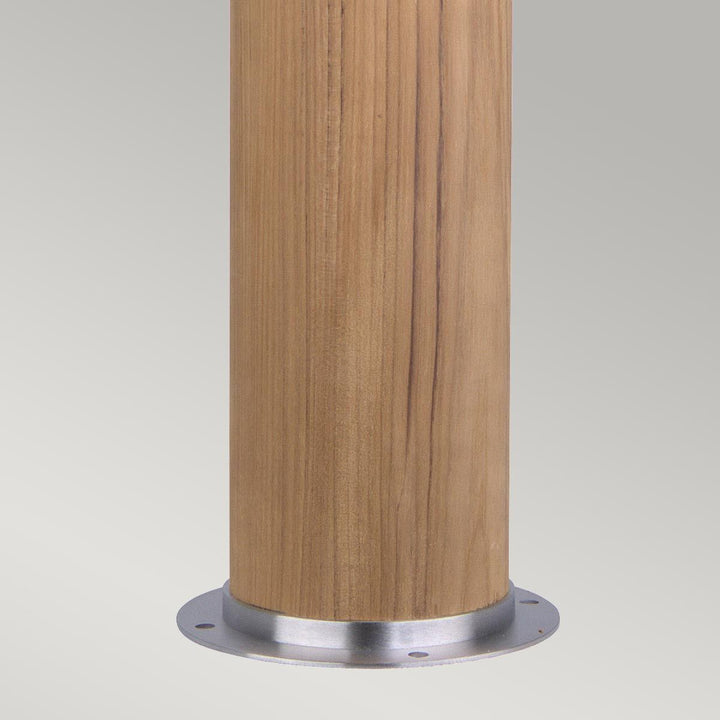 Norlys Poole 1 Light Bollard GZ-POOLE-B Teak and Stainless Steel