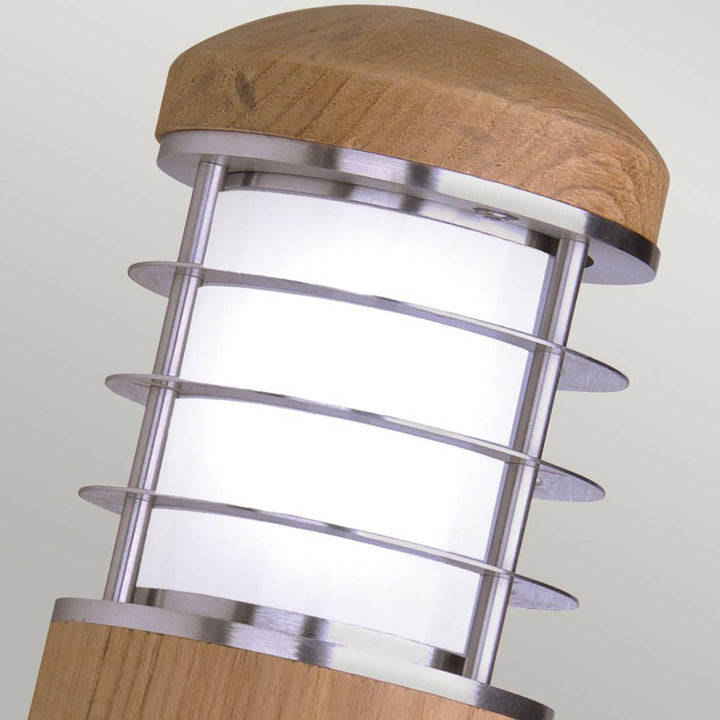 Norlys Poole 1 Light Wall Light GZ-POOLE-W Teak and Stainless Steel