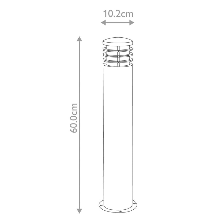 Norlys Sandbanks 1 Light Bollard GZ-SANDBANKS-B Stainless Steel
