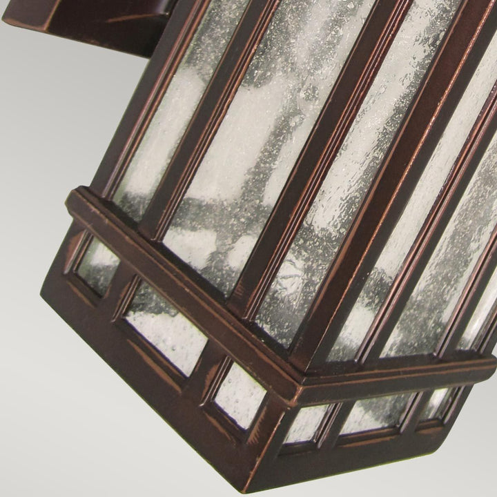 Norlys Chedworth 1 Light Wall Lantern GZH-CHW2 Old Bronze