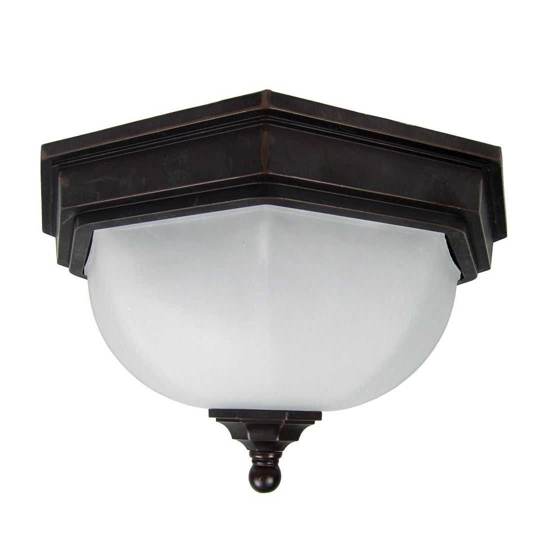 Norlys Fairford 1 Light Flush Lantern GZH-FF12 Old Bronze