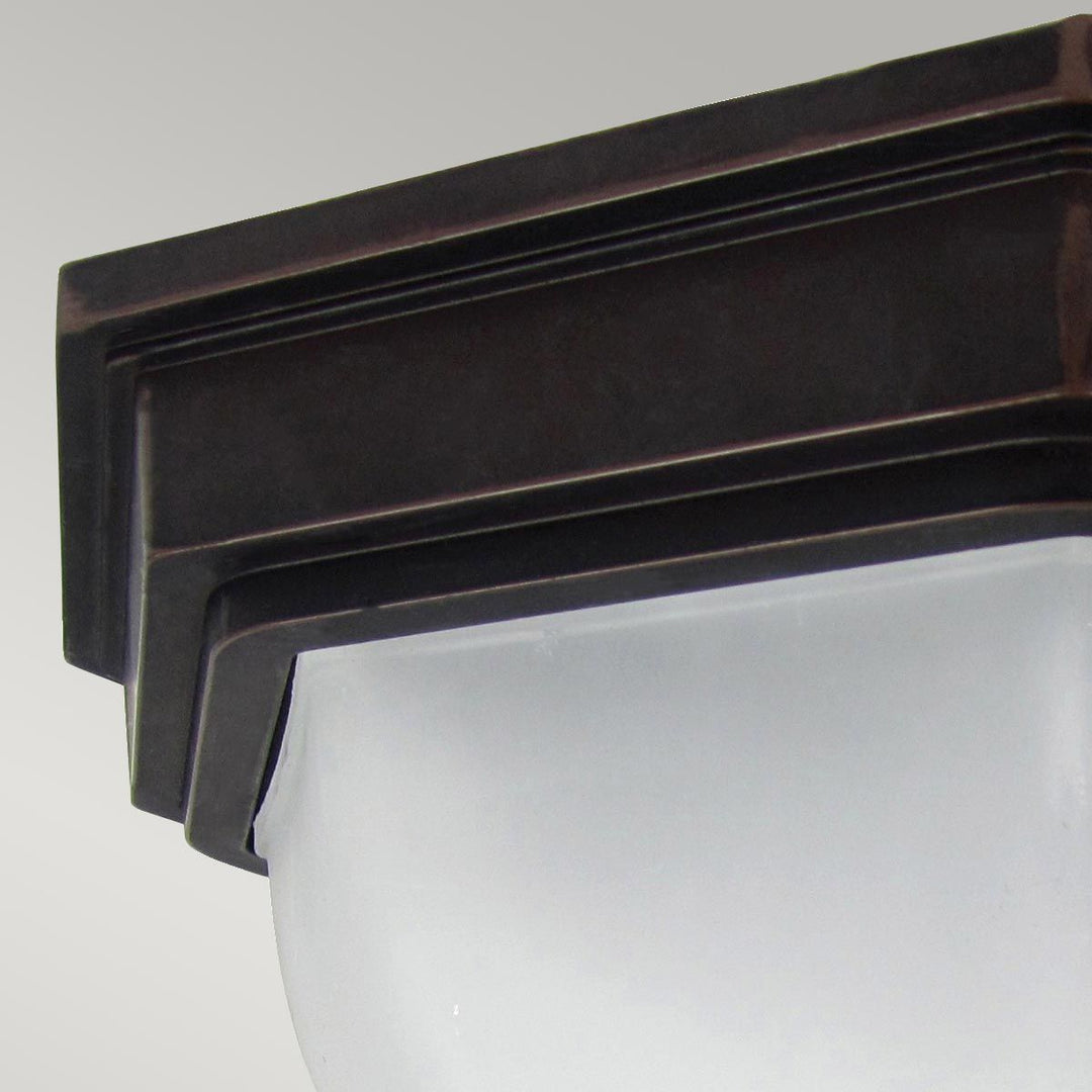 Norlys Fairford 1 Light Flush Lantern GZH-FF12 Old Bronze