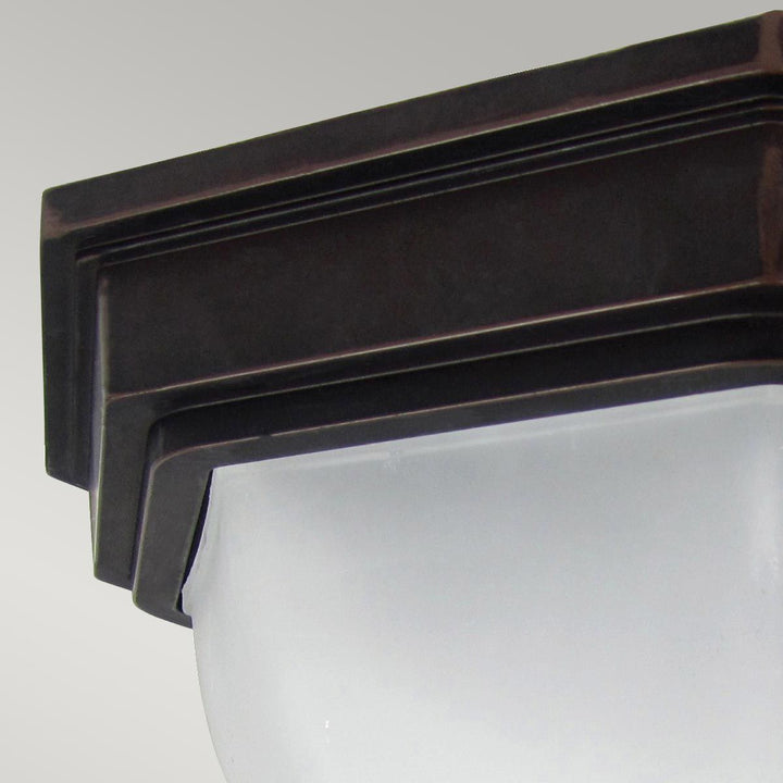 Norlys Fairford 1 Light Flush Lantern GZH-FF12 Old Bronze