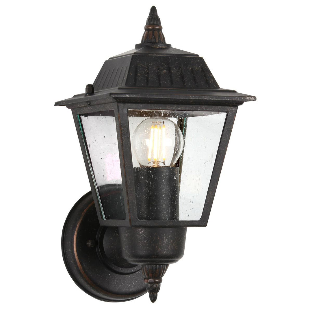 Norlys Highnam 1 Light Wall Lantern GZH-HN1 Weathered Bronze