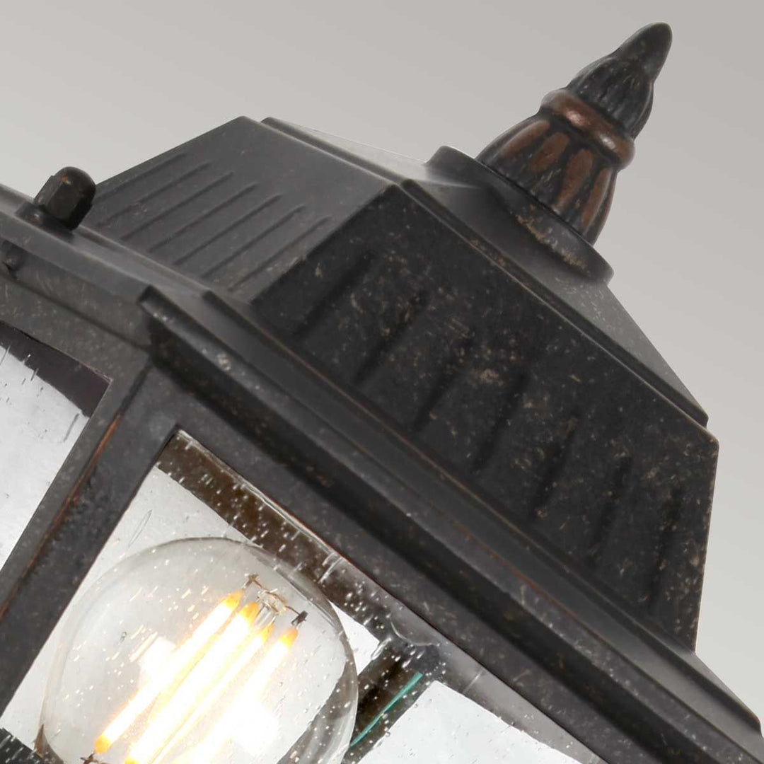 Norlys Highnam 1 Light Wall Lantern GZH-HN1 Weathered Bronze