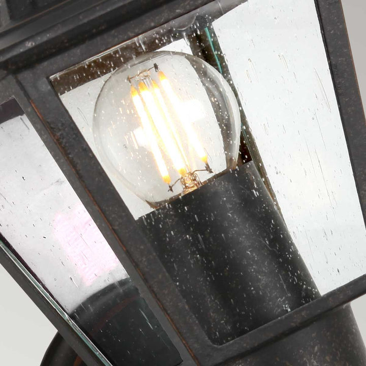 Norlys Highnam 1 Light Wall Lantern GZH-HN1 Weathered Bronze