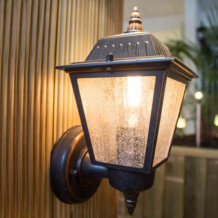 Norlys Highnam 1 Light Wall Lantern GZH-HN1 Weathered Bronze