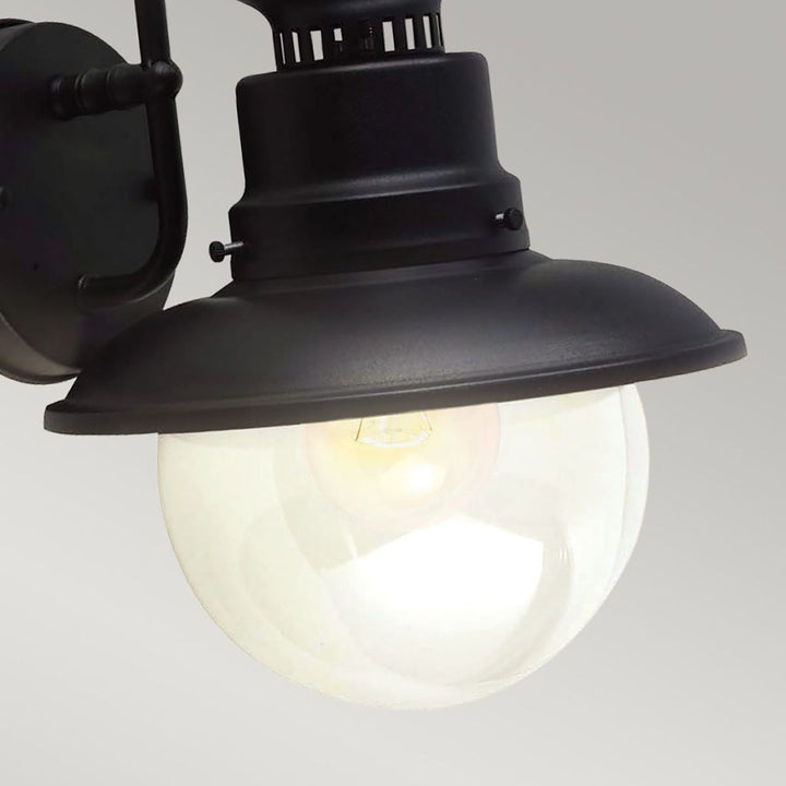 Norlys Shipston 1 Light Wall Lantern GZH-SHIP2 Black