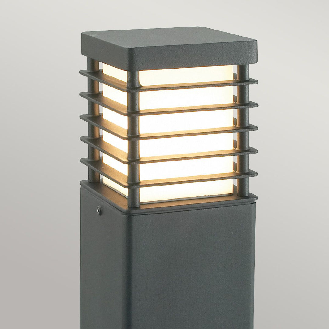 Elstead Lighting Halmstad 1 Light Large Bollard - Black H-STAD-L-E27-BLK Black