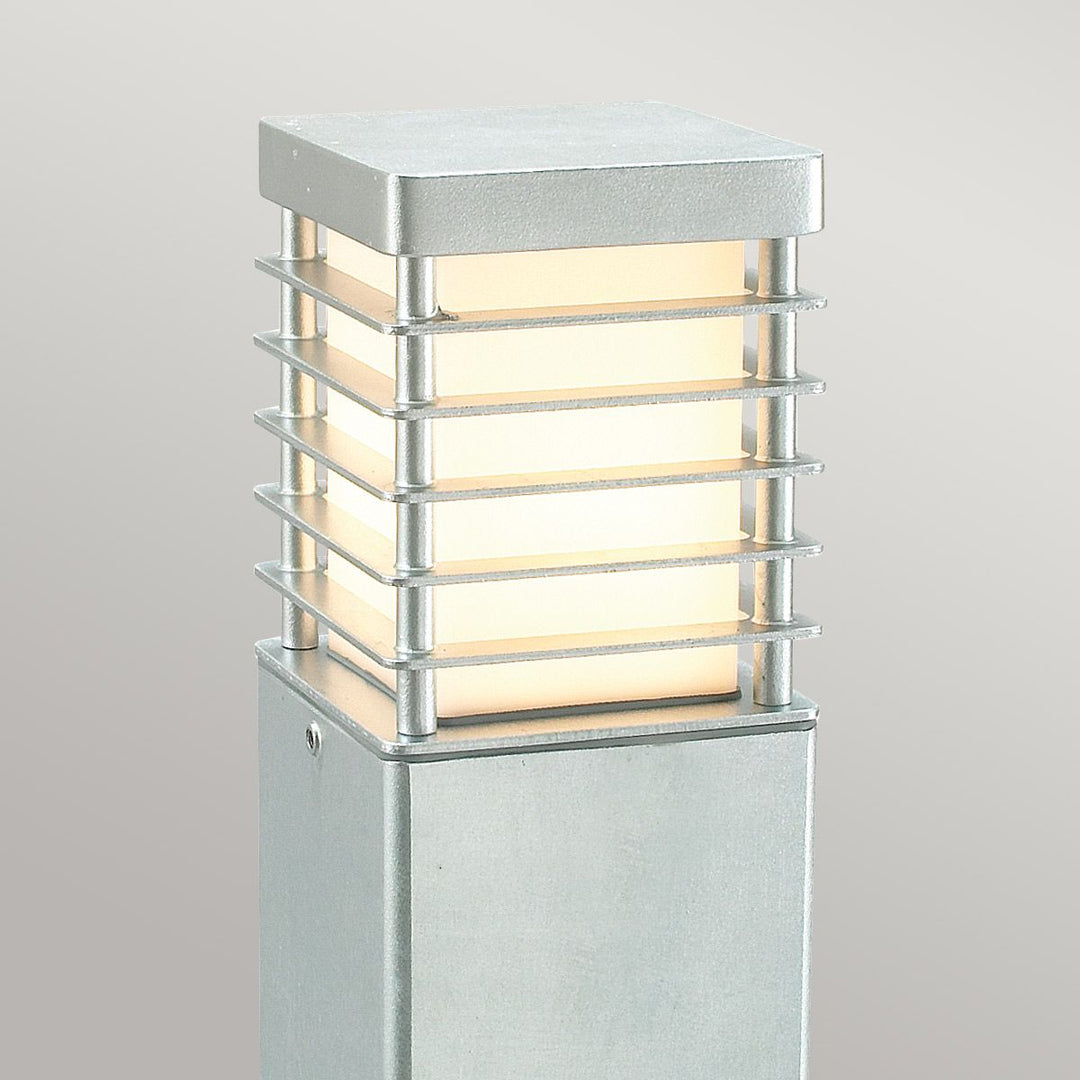 Elstead Lighting Halmstad Large Bollard Galvanised       H-STAD-L-E27-GAL Galvanised