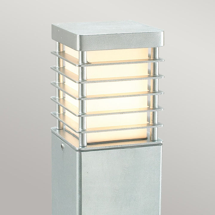 Elstead Lighting Halmstad Large Bollard Galvanised       H-STAD-L-E27-GAL Galvanised