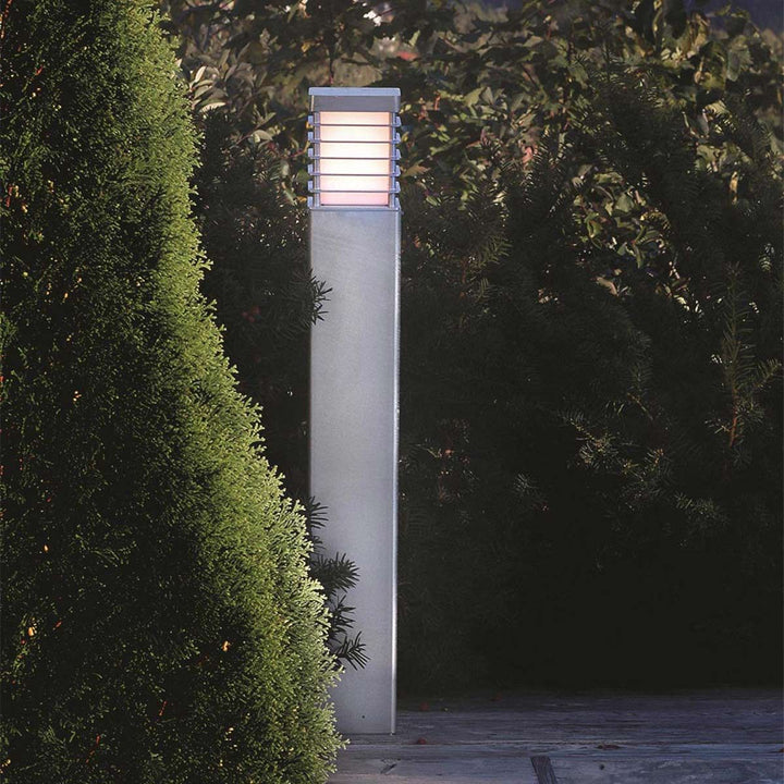 Elstead Lighting Halmstad Large Bollard Galvanised       H-STAD-L-E27-GAL Galvanised