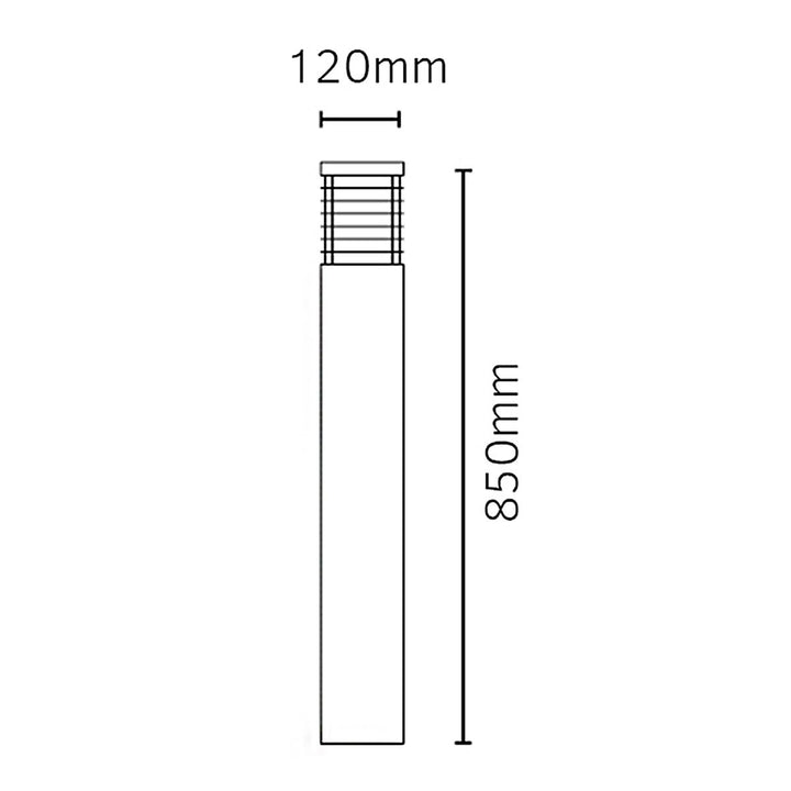 Elstead Lighting Halmstad Large Bollard Galvanised       H-STAD-L-E27-GAL Galvanised
