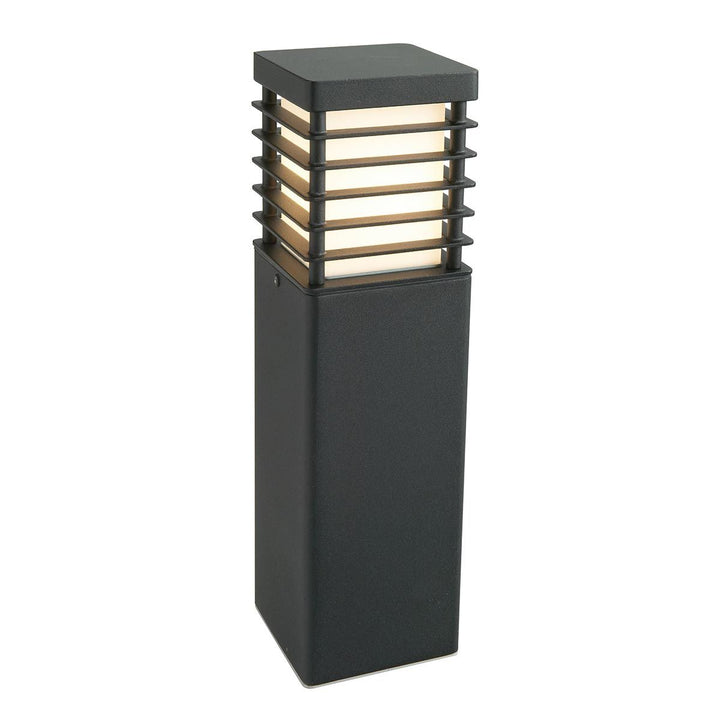 Elstead Lighting Halmstad 1 Light Medium Bollard - Black H-STAD-M-E27-BLK Black