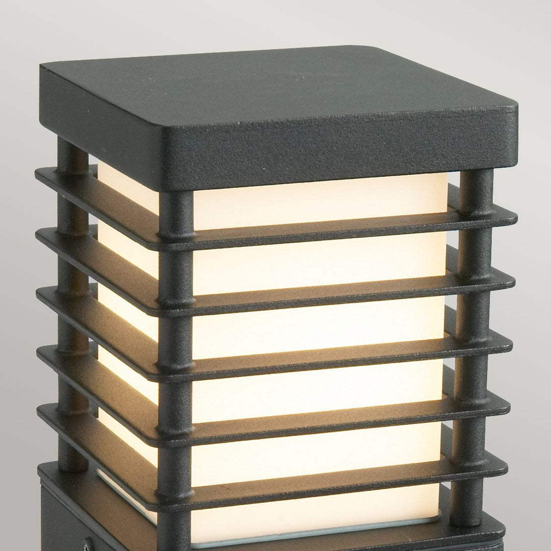 Elstead Lighting Halmstad 1 Light Medium Bollard - Black H-STAD-M-E27-BLK Black