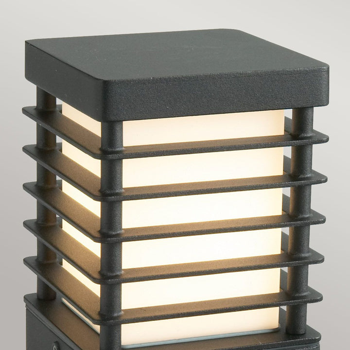 Elstead Lighting Halmstad 1 Light Medium Bollard - Black H-STAD-M-E27-BLK Black