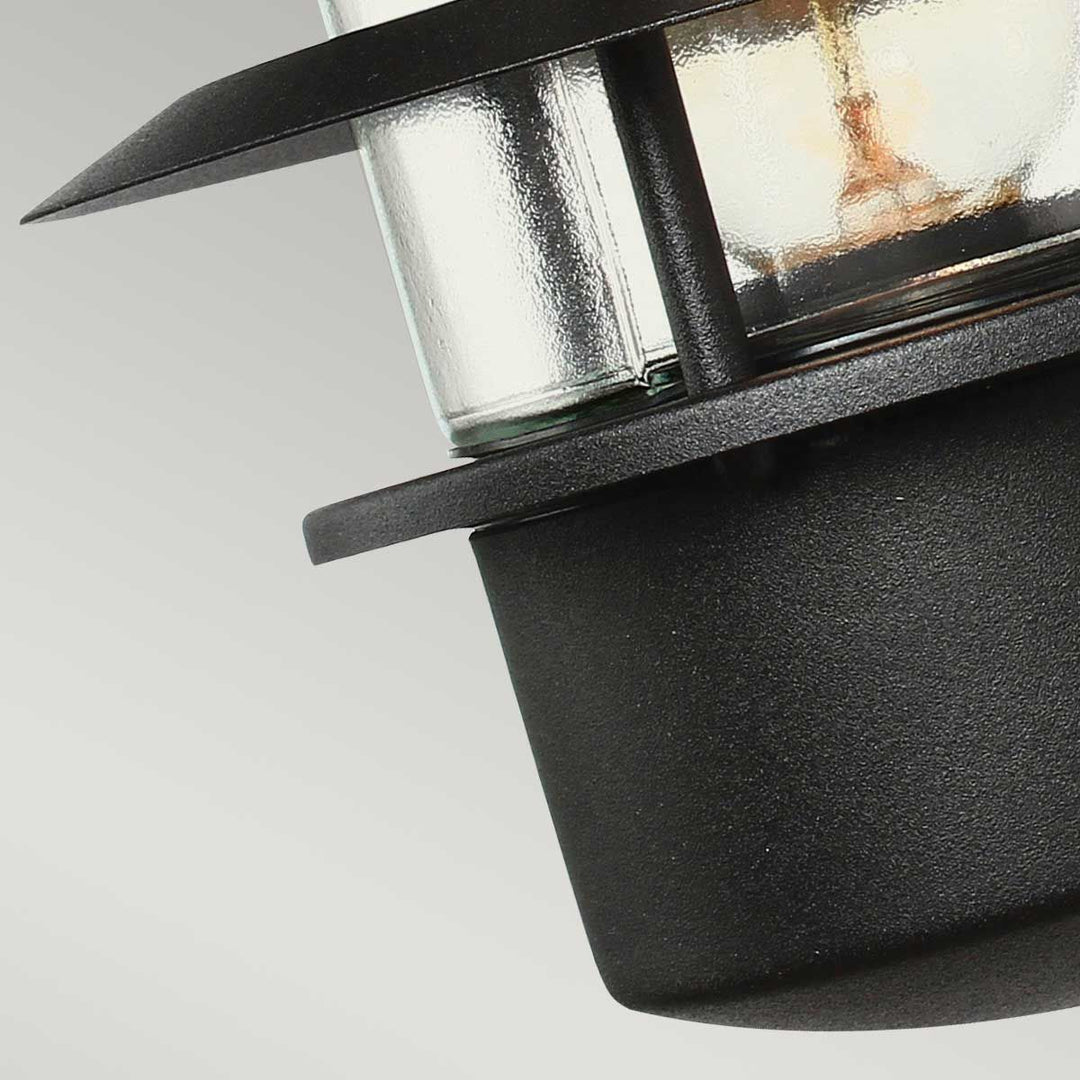 Norlys Helsingor 1 Light Wall Lantern HELSINGOR-BK Black