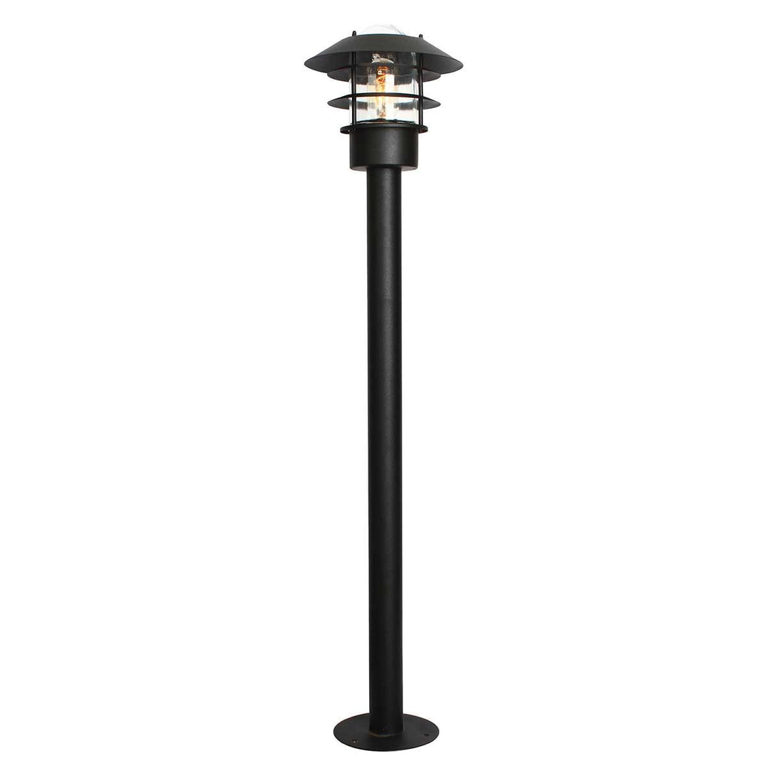 Norlys Helsingor 1 Light Bollard Lantern HELSINGOR-BOL-BK Black