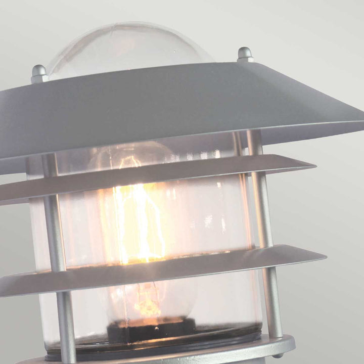 Norlys Helsingor 1 Light PIR Wall Lantern HELSINGOR-PIR Silver