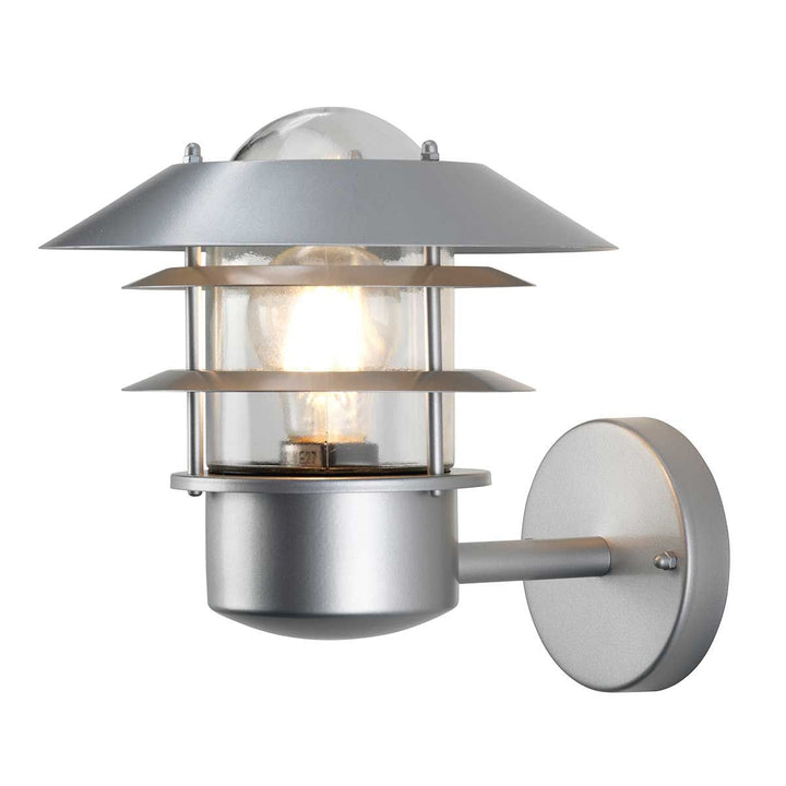 Norlys Helsingor 1 Light Wall Lantern HELSINGOR Silver
