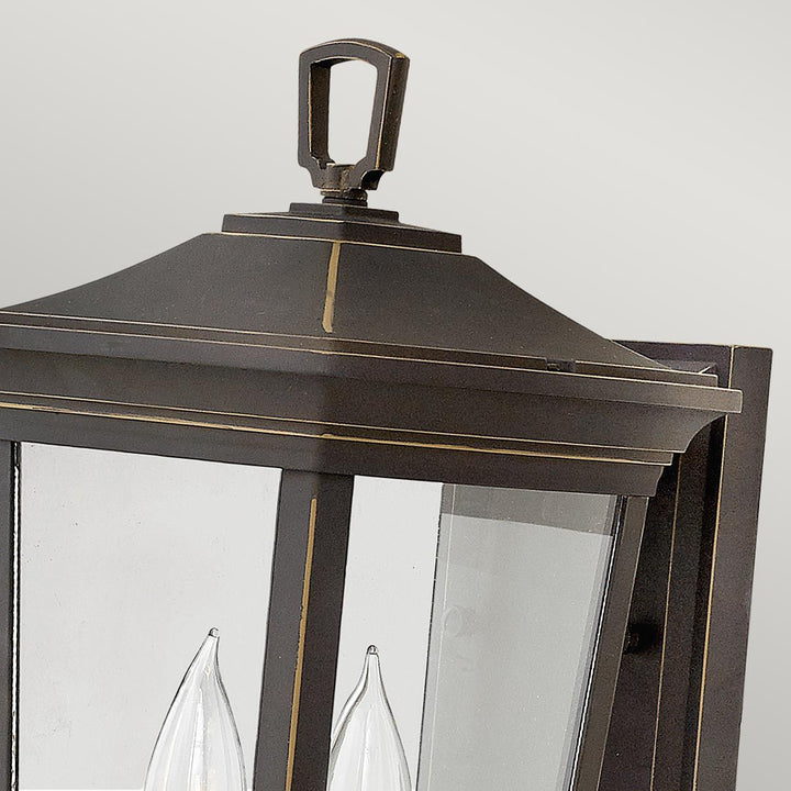 Norlys Bromley 2 Light Medium Wall Lantern HK-BROMLEY2-M Oil Rubbed Bronze