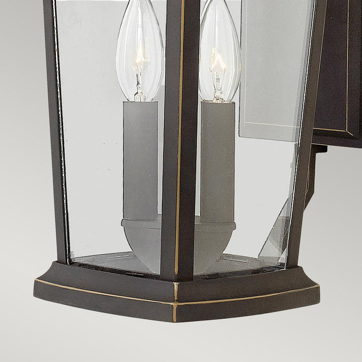 Norlys Bromley 2 Light Medium Wall Lantern HK-BROMLEY2-M Oil Rubbed Bronze